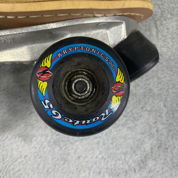 Vintage Riedell 130L Tan Suede Leather Roller Skates Size 6 Suregrip - Picture 9 of 16